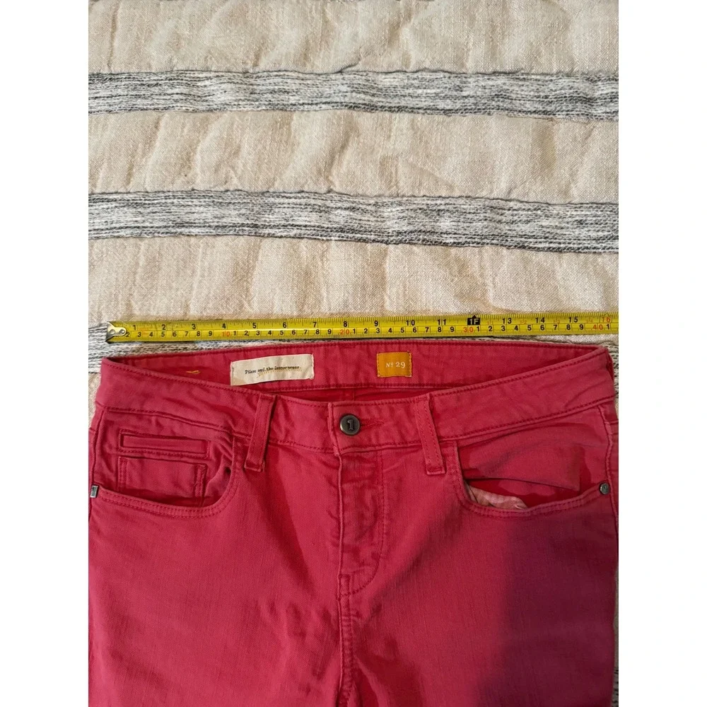 Anthropologie Pilcro and the Letterpress Preppy Slim Straight Leg Jeans Size 29